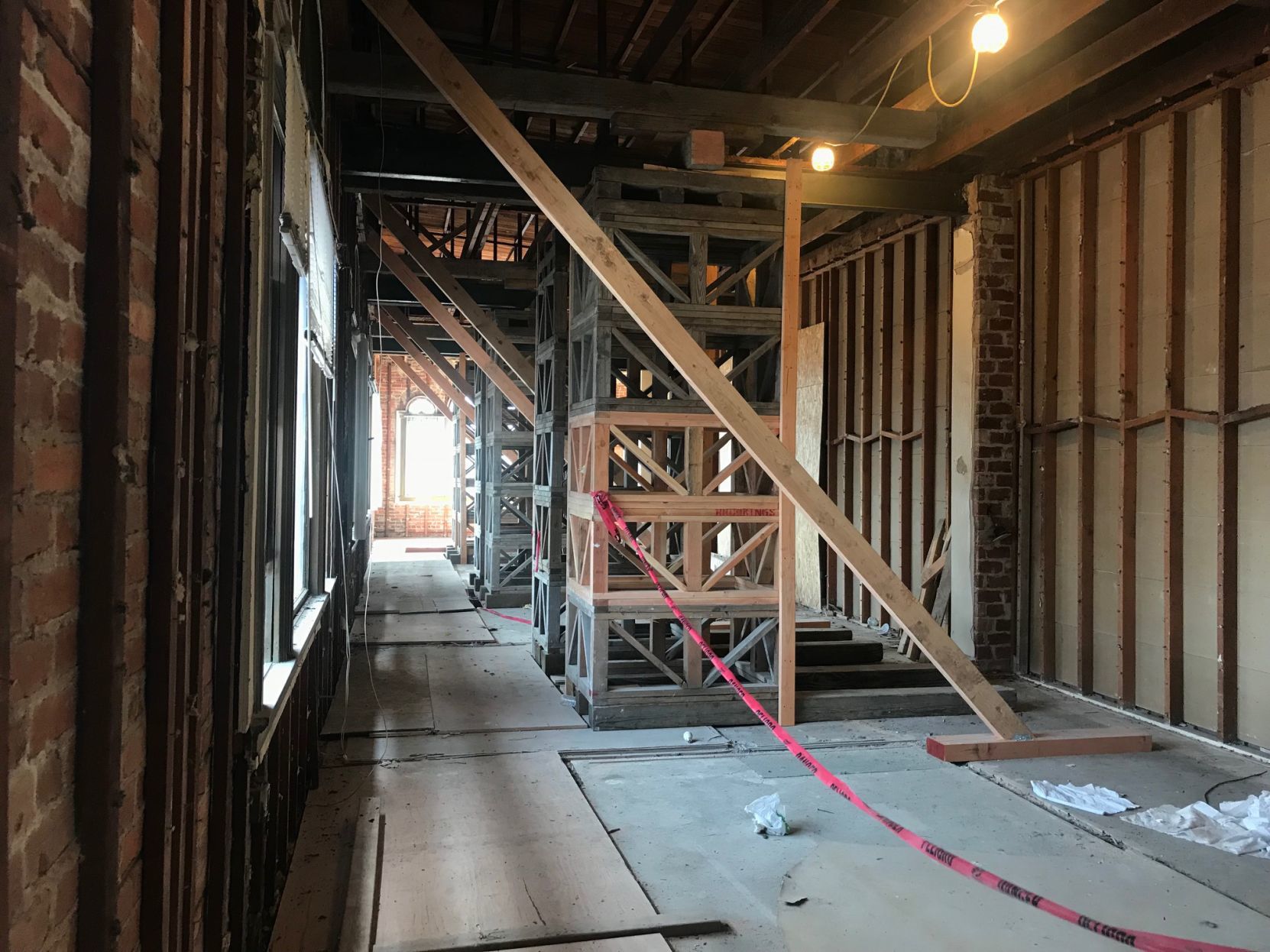 Bracing inside Napa's historic Gordon Building
